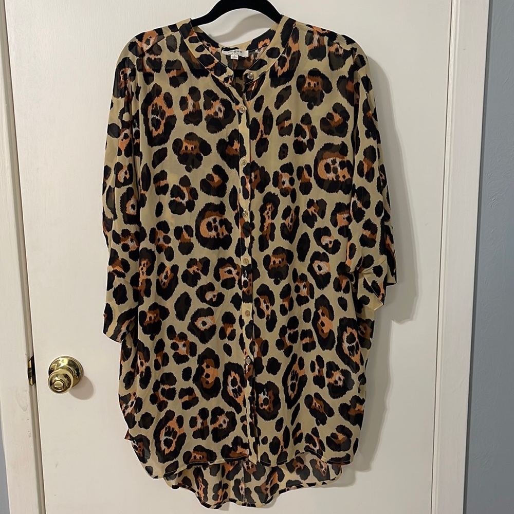 Cheetah UMGEE top/kimono